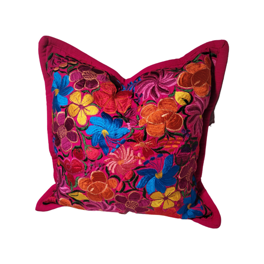 Embroidered Throw Pillow