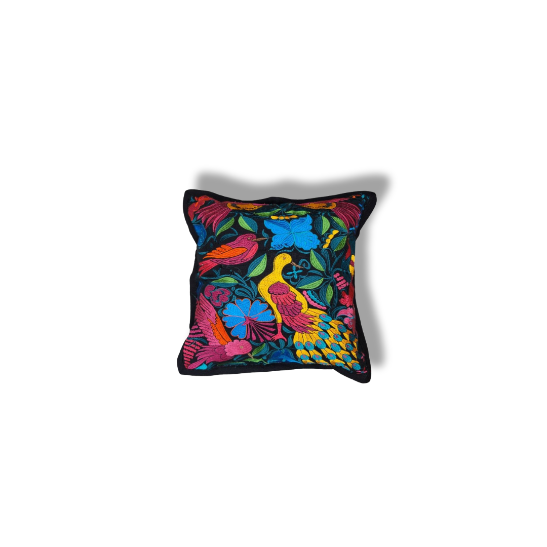 Embroidered Throw Pillow