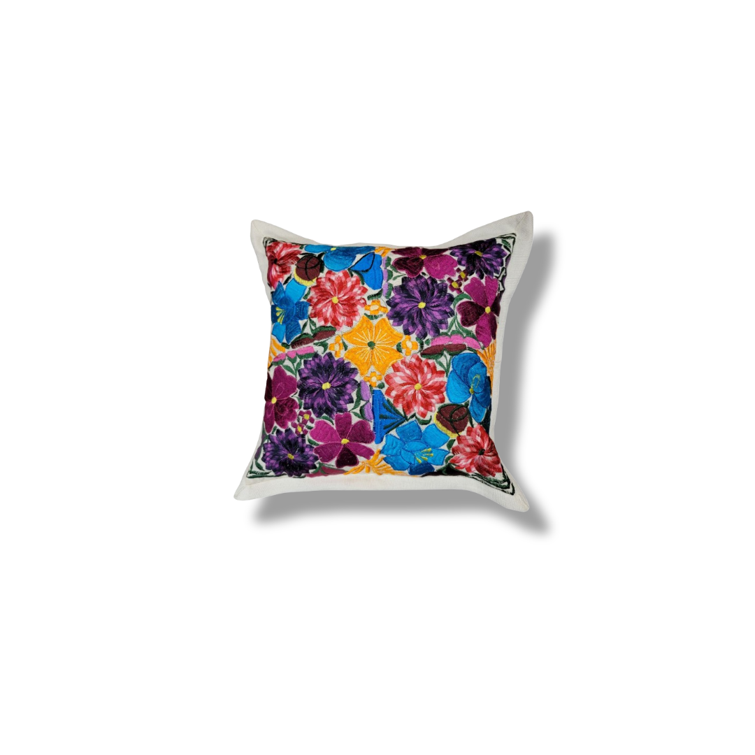 Embroidered Throw Pillow