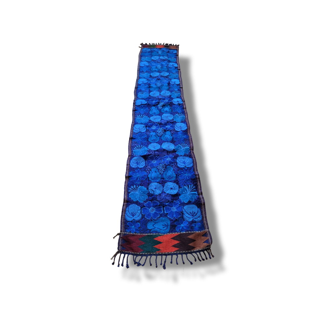 8' Bright Blue Table or Bed Runner